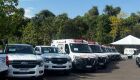 Ambulâncias e camionetes foram entregues