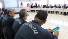 Policiais em treinamento no TJMS - 