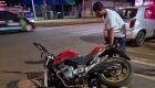 Motociclista se envolveu no acidente com um Celta