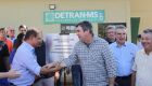 Senador Nelsinho Trad e o governador Eduardo Riedel -