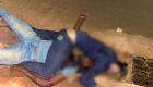 Leandro, de blusa azul, foi morto a facadas