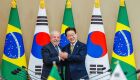 Lula e Lee Jae-Myung, presidente da Coreia do Sul