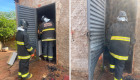 O caso mobilizou as equipes dos bombeiros