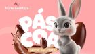 Coelhinho da Páscoa chega com oficina de chocolate e diversão em shopping da Capital