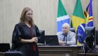 Promotora de Justi&ccedil;a e juiz durante o julgamento - Foto: JD1