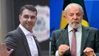 Senador Fl&aacute;vio Bolsonaro e presidente Lula