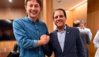 Prefeito Lucas Foroni e deputado estadual Coronel David