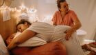 Byanca durante o parto com a doula Tati