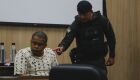 Acusado, Iago Rom&atilde;o durante julgamento 