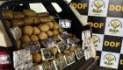 Drogas apreendidas no carro pelo DOF