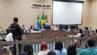 Wesla Kênia durante o depoimento como testemunha de acusação
