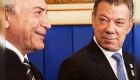 Temer cumprimenta Juan Manuel Santos por acordo da Colômbia com as Farcs