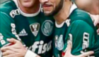 Fabiano, autor do gol do titulo, comemora  com Edu Dracena