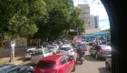 Manifestação causa congestionamento no centro de Campo Grande