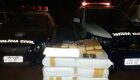 Operação da PM, Polícia Civil e Exército apreendem 98 tabletes de maconha
