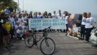 Protesto no Rio lembra 2 anos da tragédia da ciclovia Tim Maia