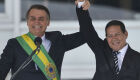 O presidente Jair Bolsonaro e o seu vice, Hamilton Mourão