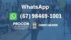 Novo canal no whatsApp para receber denúncias funciona no número 67 98469-1001, em horário comercial