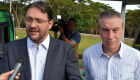 O presidente da FIEMS, Sérgio Longen e o novo presidente da Assembleia, Paulo Corrêia