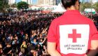 A Cruz Vermelha prestando suporte em evento na Praça do Rádio, em Campo Grande