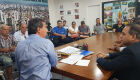 O prefeito Marquinhos Trad e o deputado estadual Coronel David estiveram reunidos com empresários