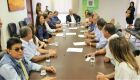 Governador Reinaldo Azambuja em reunião com prefeitos da região sul