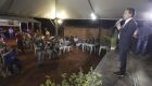 O prefeito Marquinhos Trad entregou o loteamento em solenidade rápida no local