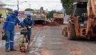 Os trabalhadores começaram a obra nesta semana