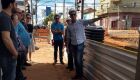A equipe técnica durante a vistoria nas obras do Reviva Campo Grande
