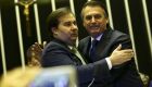 Rodrigo Maia e o presidente da República, Jair Bolsonaro