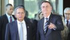 O ministro Paulo Guedes e o presidente Bolsonaro