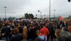 Centenas de manifestantes em frente a UFMS Campo Grande