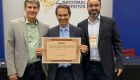 Secretário de obras Rudi Fiorezi, Marquinhos Trad e o diretor-presidente da Agetec, Paulo Fernando Cardoso