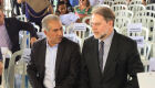 O governador Reinaldo Azambuja e o presidente do STF, ministro Dias Toffoli
