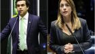 Na esquerda o deputado deferal Beto Pereira, na direita a senadora Soraya Thronicke
