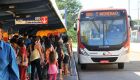 Ônibus no terminal Morenão