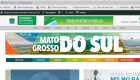 Capa do site Portal MS, do Governo de Mato Grosso do Sul