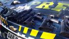 As armas foram apreendidas pela Polícia Rodoviária Federal (PRF)