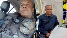 Cabo Almir e Sargento Santos do 10° Batalhão da Polícia Militar