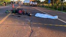 Motociclista morto em acidente na BR-163 poderia estar tentando ultrapassagem