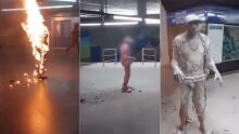 JD1TV: Morador de rua coloca fogo no próprio corpo em estação de metrô de SP