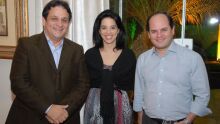 Ralf Marques, Aline Ayoub e Arnoldo Wald