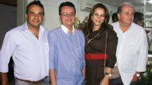 Milton, Jorge (Villa Oliver), Nayara (Vis a Vis) e Mauricio Strang