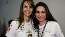 As amigas Cristiana Borges Martins e Valéria Queiroz
