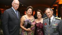 Cel. Nogueira e Sônia, Luica Helena e Gal. Joaquim Renato Ferrarezi 