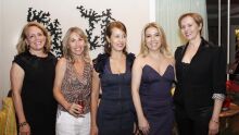 Marize Anzoatequi, Regina Britto, Ilka Ortiz, Rosana Costa e Bernadete Lewandowisck