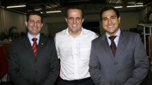 Promotor Alexandre Raslan, Ricardo Ayache e o Advogado Sérgio Muritiba