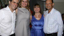 Ricardo Ayache, Danusa Guizzo Ayache (Esposa), Maria De Lourdes Struziati (Presidente Do Simted De Itaporã), Sebastião Serafim Garcia (Presidente Do Simted De Paranaíba)