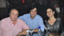 Jonathan Barbosa, Cézar Machado e Cristiane Buainain