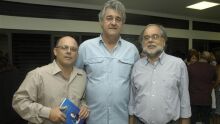 Os amigos Domingo Sahib, Dirceu Peters e Alex Maymone